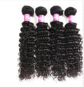 Tissage cheveux humains Deep Wave lot de 4 bundles bouclés naturels