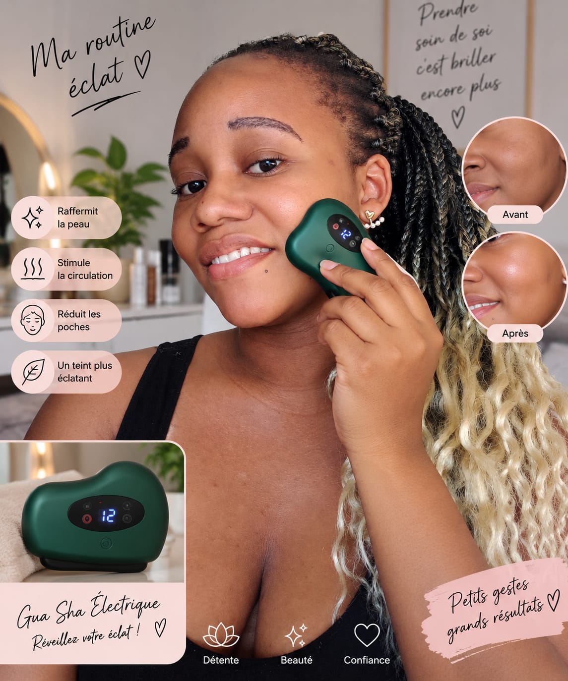 Gua Sha Électrique – massage facial