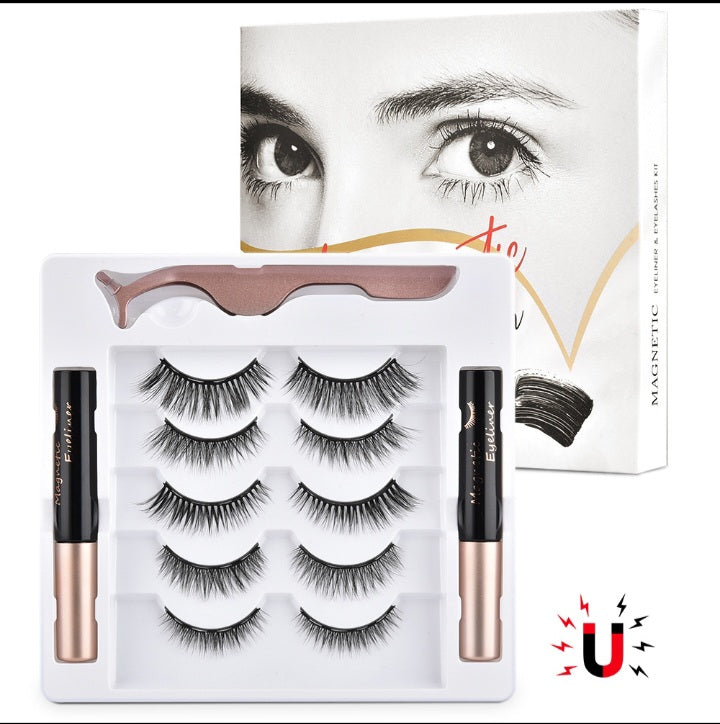 Kit Faux Cils Magnétiques avec Eyeliner