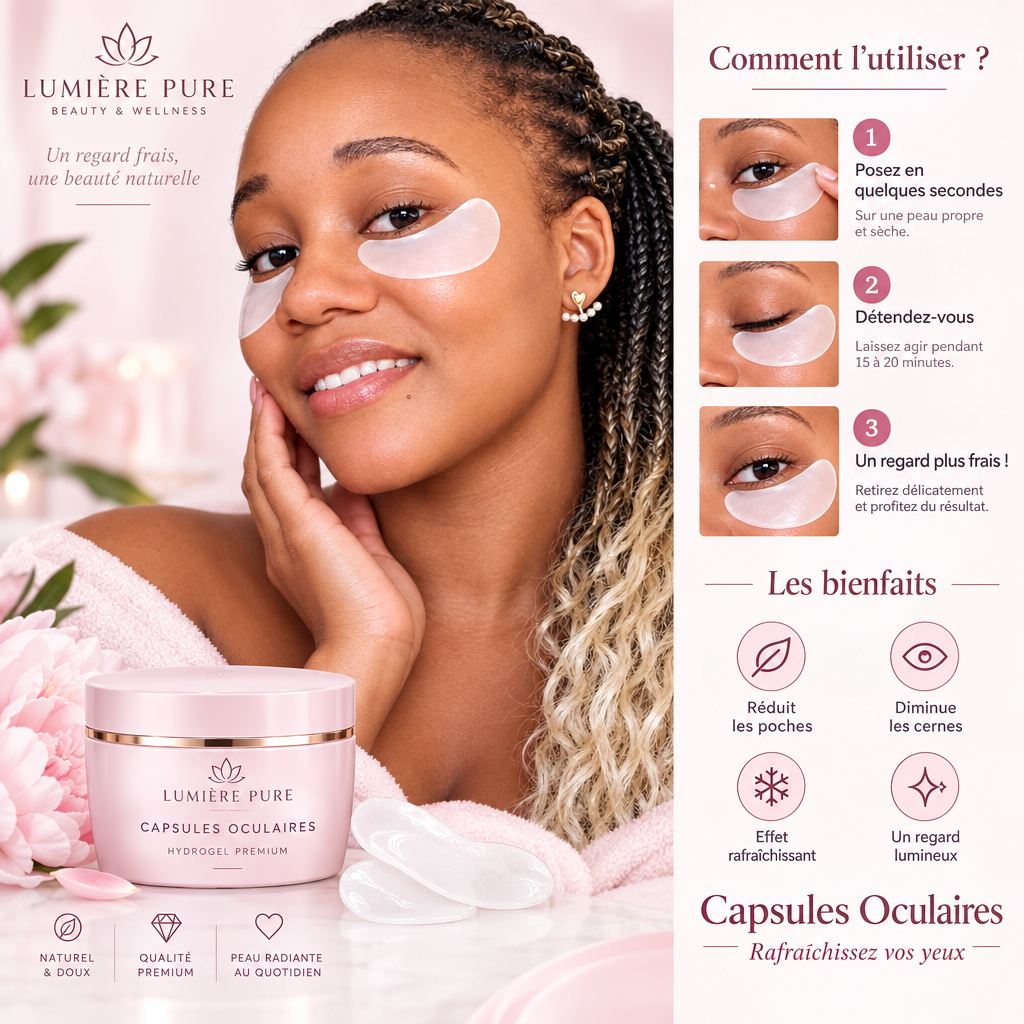 Capsules Oculaires – Rafraîchez & Illuminez votre Regard