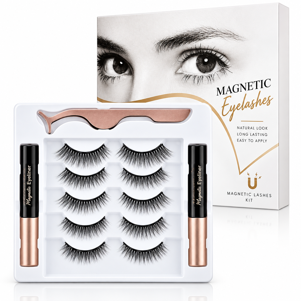 Kit Faux Cils Magnétiques 5 Paires