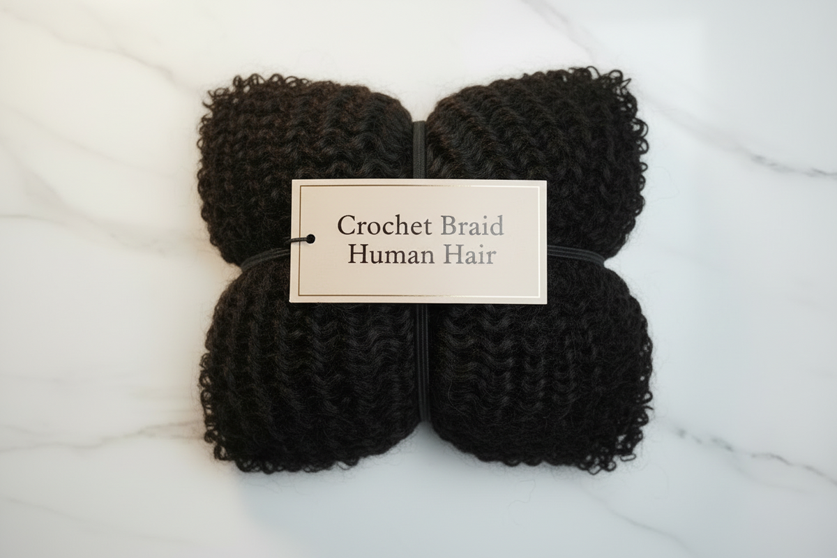 Tresses Crochet Cheveux Humains Naturels – Boucles Wavy